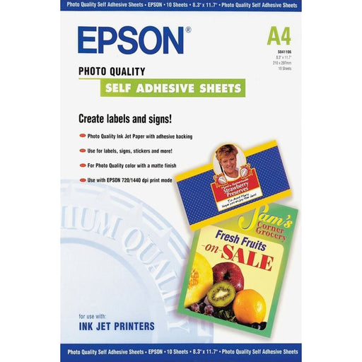 Papel adesivo Epson C13S041106 A4