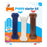 Teether de cão Nylabone Extreme Chew Starter Kit Cachorros Frango Nylon Termoplástico (3 pcs)