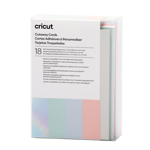 Plotter de corte Cartões de corte Cricut Pastel R10