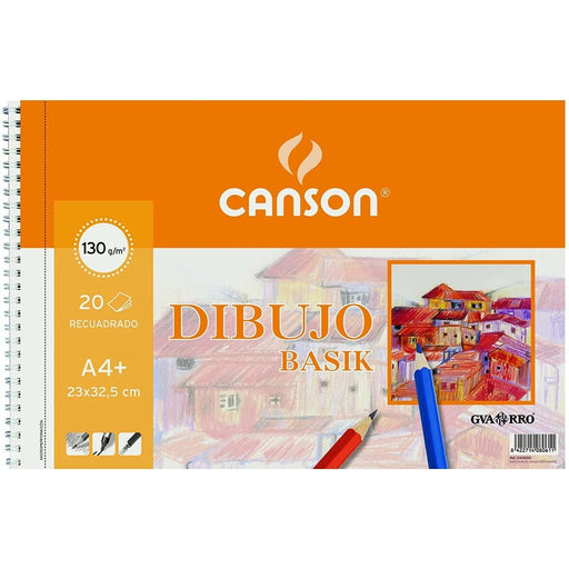 Bloco de desenho Canson Basik Microperfurado Com caixa 130 g 20 Folhas 10 Unidades (23 x 32,5 cm)