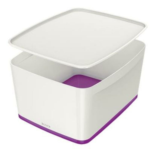 Caixa de Armazenamento Leitz MyBox WOW Grande Violeta Com tampa Branco ABS (31,8 x 19,8 x 38,5 cm)