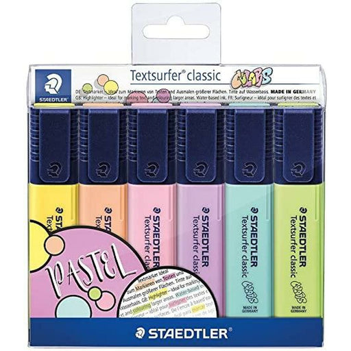 Conjunto de Marcadores Fluorescentes Staedtler Textsurfer Classic Pastel Pastel 5 Unidades