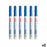 Conjunto de Marcadores Uni-Ball PX-21L 6 Peças Azul (2 Unidades)