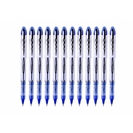 Biros de tinta líquida Uni-Ball Vision Elite UB-200 Azul escuro 12 Unidades
