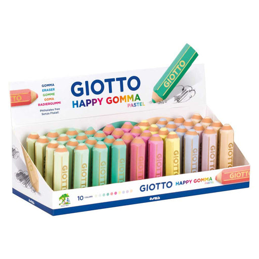 Borracha Giotto Happy Gomma Multicolor Pastel (40 Unidades)