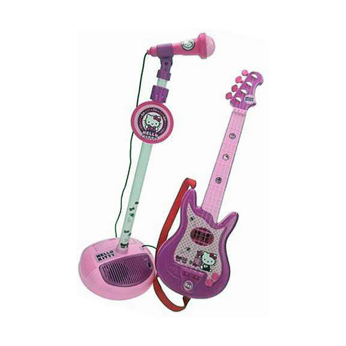 Guitarra Infantil Hello Kitty   Microfone