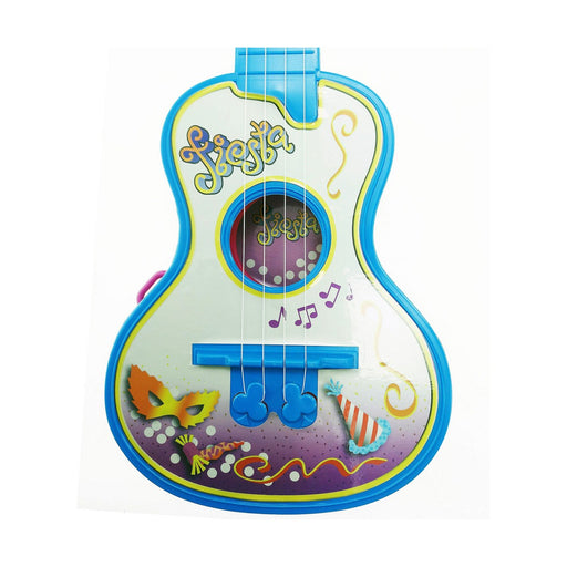 Guitarra Infantil Reig Party Azul Branco 4 Cordas