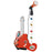 Brinquedo musical Cars Microfone Vermelho Guitarra Infantil