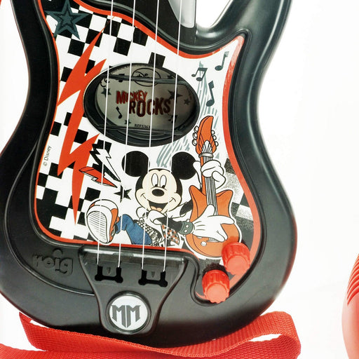 Brinquedo musical Mickey Mouse Microfone Guitarra Infantil