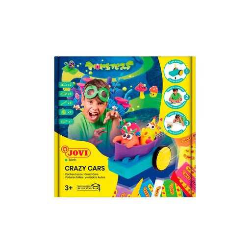 Jogo de Plasticina Jovi Crazy Cars Monsters Multicolor