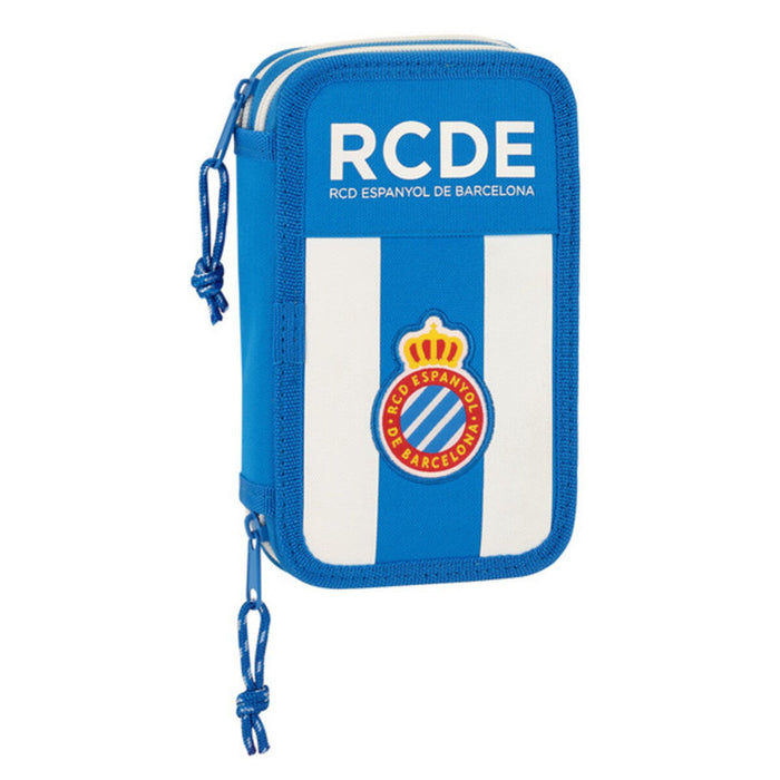Estojo Duplo RCD Espanyol Azul Branco (28 pcs)