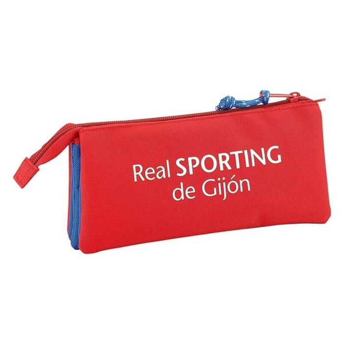 Estojo Real Sporting de Gijón Branco Vermelho