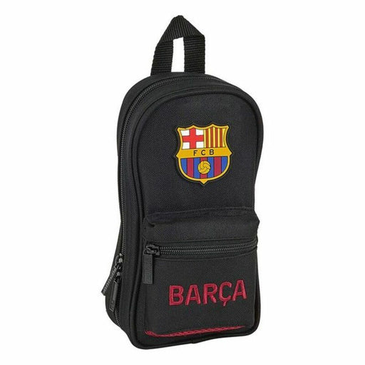 Mochila com Caixa de Lápis F.C. Barcelona Preto (33 Peças)