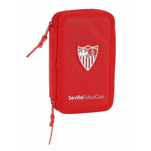 Estojo Duplo Sevilla Fútbol Club M854 Vermelho Desportivo 28 Peças 12.5 x 19.5 x 4 cm
