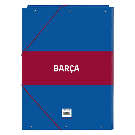 Pasta F.C. Barcelona Grená Azul Marinho A4 (26 x 33.5 x 2.5 cm)