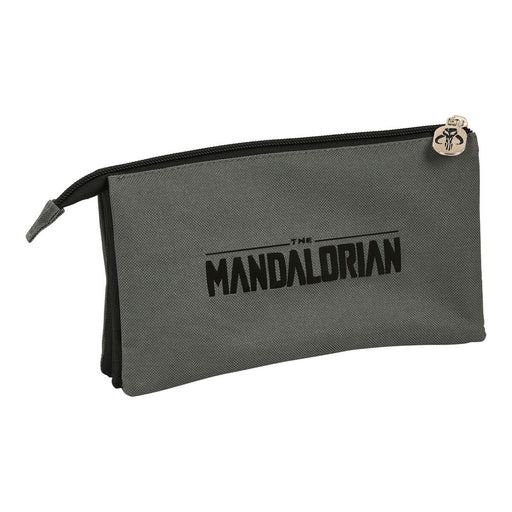 Bolsa Escolar The Mandalorian Preto Cinzento (22 x 12 x 3 cm)