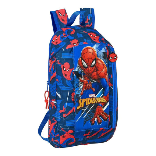 Mochila Casual Spider-Man Great power Azul Vermelho 22 x 39 x 10 cm
