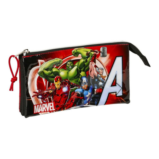 Bolsa Escolar The Avengers Infinity Preto Vermelho 22 x 12 x 3 cm