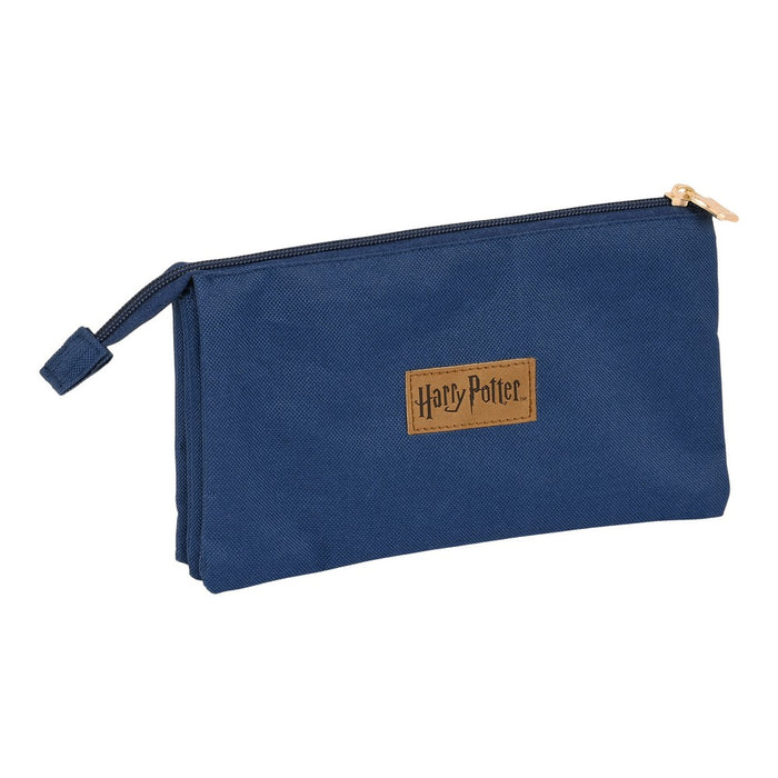 Bolsa Escolar Harry Potter Magical Castanho Azul Marinho (22 x 12 x 3 cm)