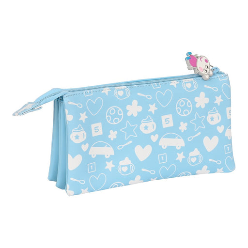 Bolsa Escolar Peppa Pig Baby Azul Claro (22 x 12 x 3 cm)