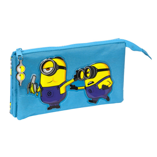 Bolsa Escolar Minions Minionstatic Azul (22 x 12 x 3 cm)