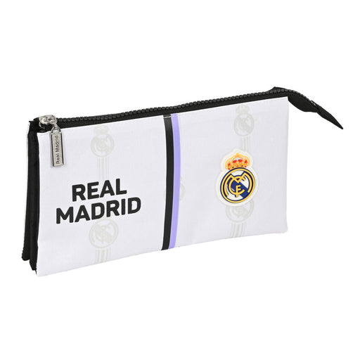 Malas para tudo triplas Real Madrid C.F. Preto Branco (22 x 12 x 3 cm)