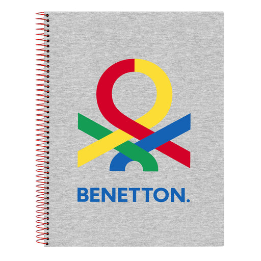 Caderno Benetton Pop Cinzento A4 (120 Folhas)