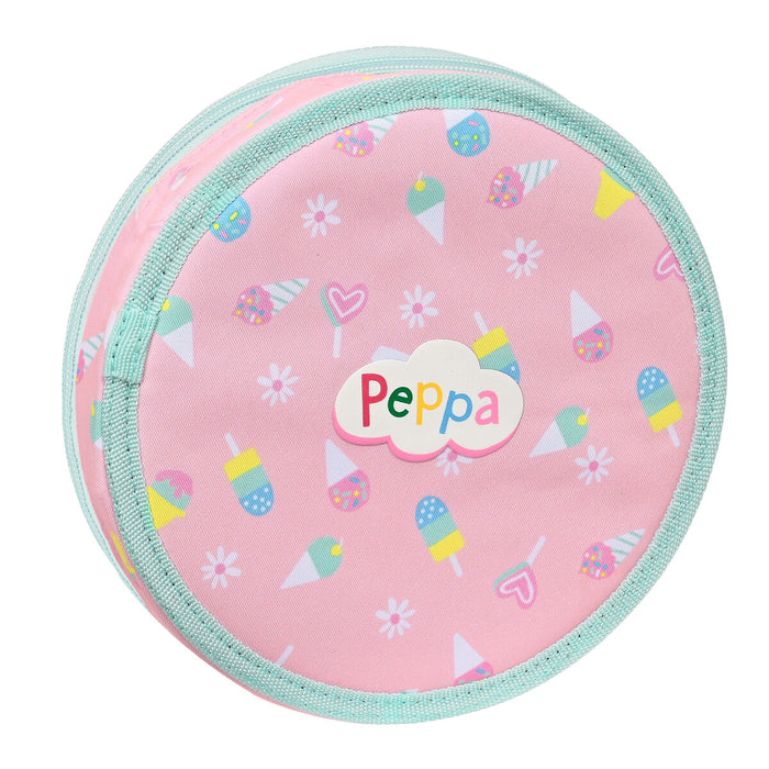 Estojo Peppa Pig Ice cream Cor de Rosa Menta (18 Peças)