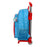 Mochila Escolar com Rodas SuperThings Rescue force 27 x 33 x 10 cm Azul
