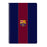 Caderno F.C. Barcelona Vermelho Azul Marinho A4 80 Folhas