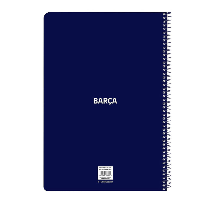 Caderno F.C. Barcelona Vermelho Azul Marinho A4 80 Folhas