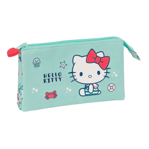 Malas para tudo triplas Hello Kitty Sea lovers Turquesa 22 x 12 x 3 cm