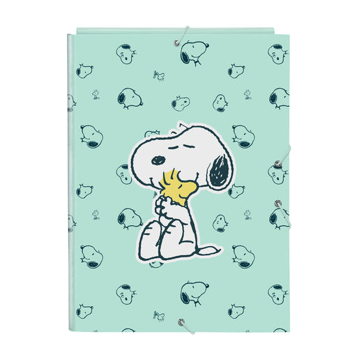 Pasta Snoopy Groovy Verde A4