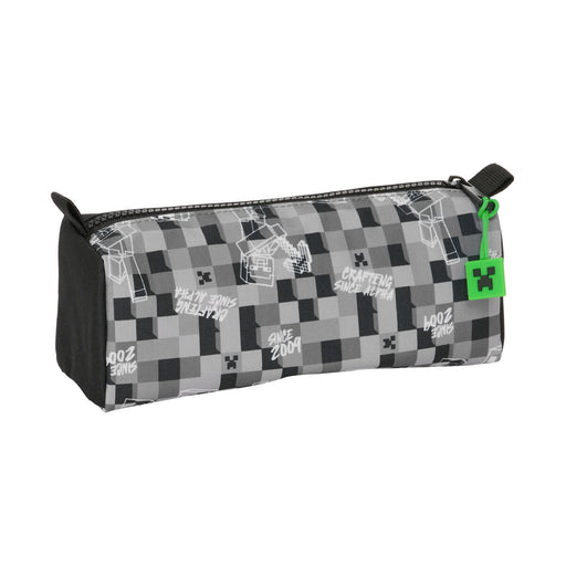 Bolsa Escolar Minecraft Preto Verde Cinzento 21 x 8 x 7 cm