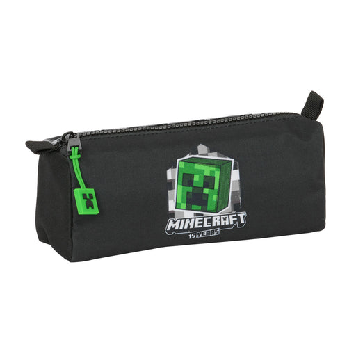 Bolsa Escolar Minecraft Preto Verde Cinzento 21 x 8 x 7 cm