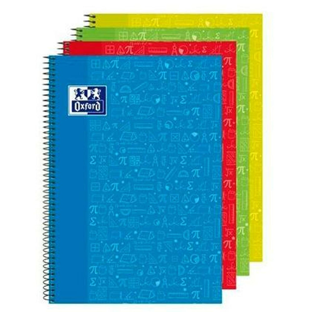 Caderno Oxford Write & Erase Matemática 80 Folhas Din A4 (4 Unidades)
