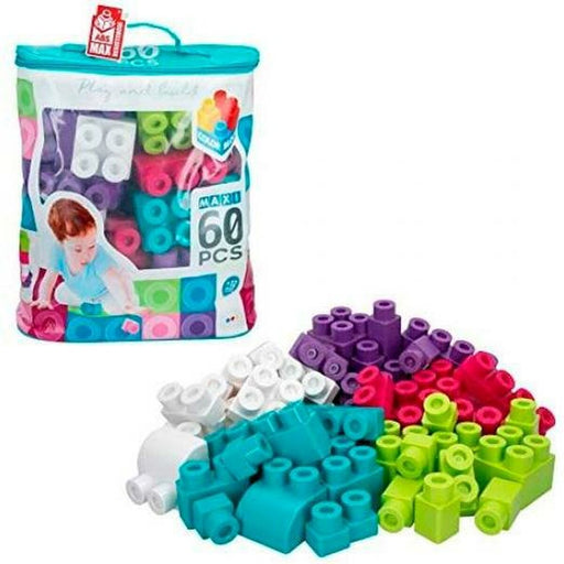 Blocos de Construção Colorbaby Play & Build Multicolor 60 Peças