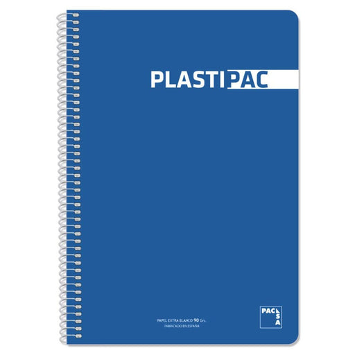 Caderno Pacsa Plastipac Azul escuro 80 Folhas Din A4 (5 Unidades)