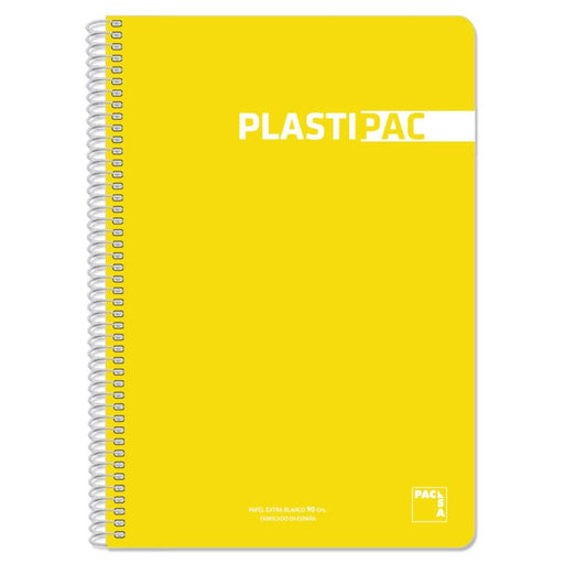 Caderno Pacsa Plastipac Amarelo 80 Folhas Din A4 (5 Unidades)