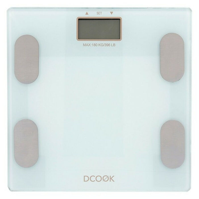 Balança digital para casa de banho Dcook Branco Plástico Vidro temperado (30 x 30 x 2 cm)