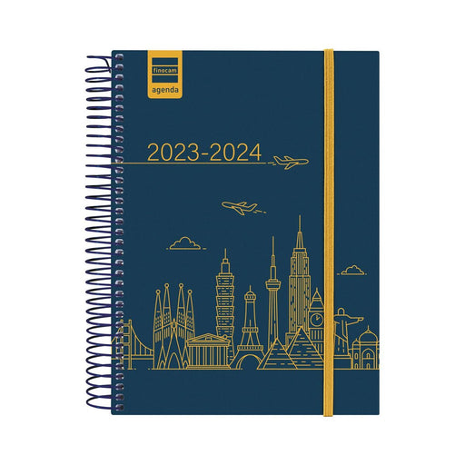 Agenda Finocam City 2023-2024 Escolar 15,5 x 21,2 cm Multicolor Quarto