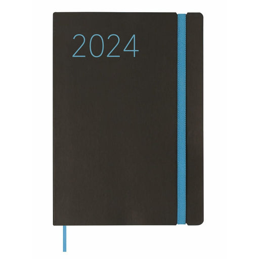 Agenda Finocam Flexi 2024 Preto A5 14,8 x 21 cm