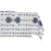 Toalha e guardanapos DKD Home Decor Azul Algodão Branco (25 x 26 x 0,5 cm) (150 x 250 x 0.5 cm) (2 pcs)