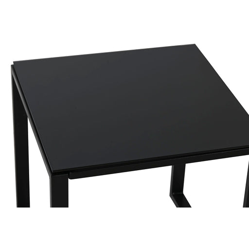 Conjunto de mesa com 2 cadeiras Home ESPRIT Preto Aço 59 x 61,5 x 74 cm