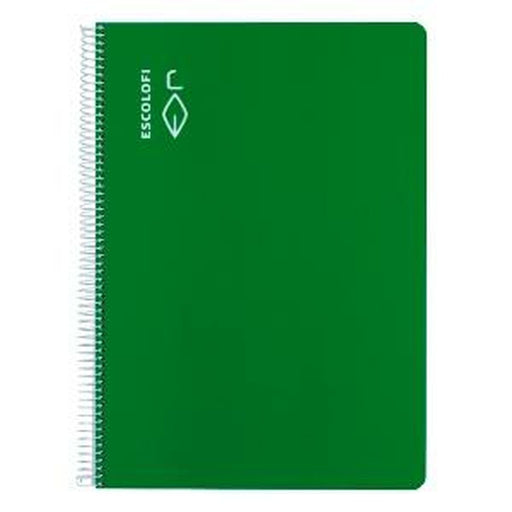 Caderno ESCOLOFI Verde Din A4 40 Folhas (5 Unidades)