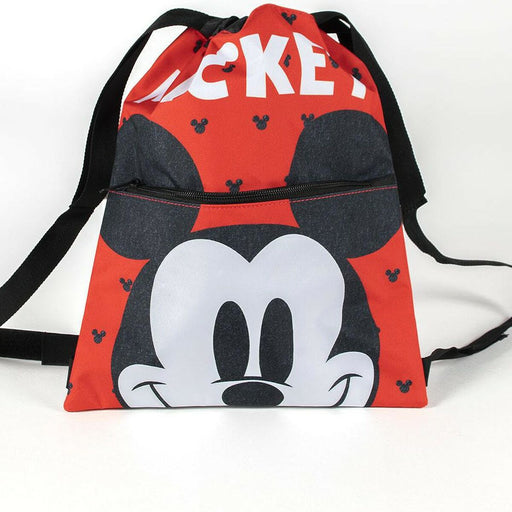 Mochila saco infantil Mickey Mouse Vermelho (27 x 33 x 1 cm)