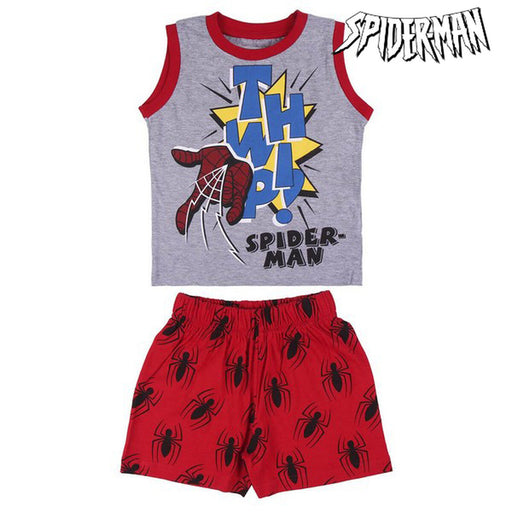 Pijama Infantil Spiderman Cinzento