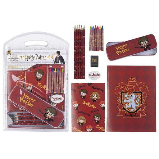 Set de Papelaria Harry Potter 16 Peças Vermelho