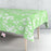 Toalha de mesa em rolo Exma Borracha Verde Claro Plantas botânicas 140 cm x 25 m