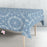 Toalha de mesa em rolo Exma Borracha Azul Mandala 140 cm x 25 m
